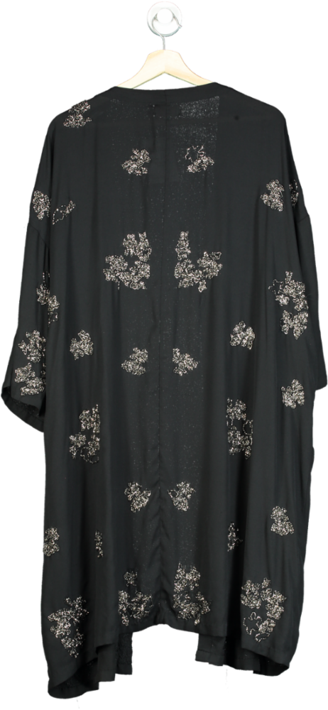 Yours Black Luxe Kimono UK 26-28
