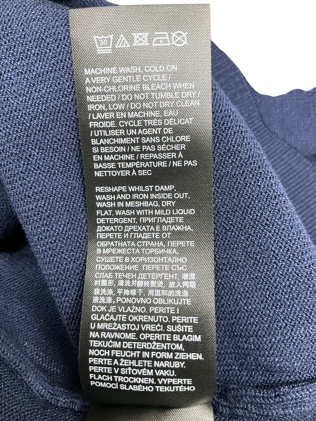 Blue Anthology Contrast Trim Short Sleeve Jumper UK 12