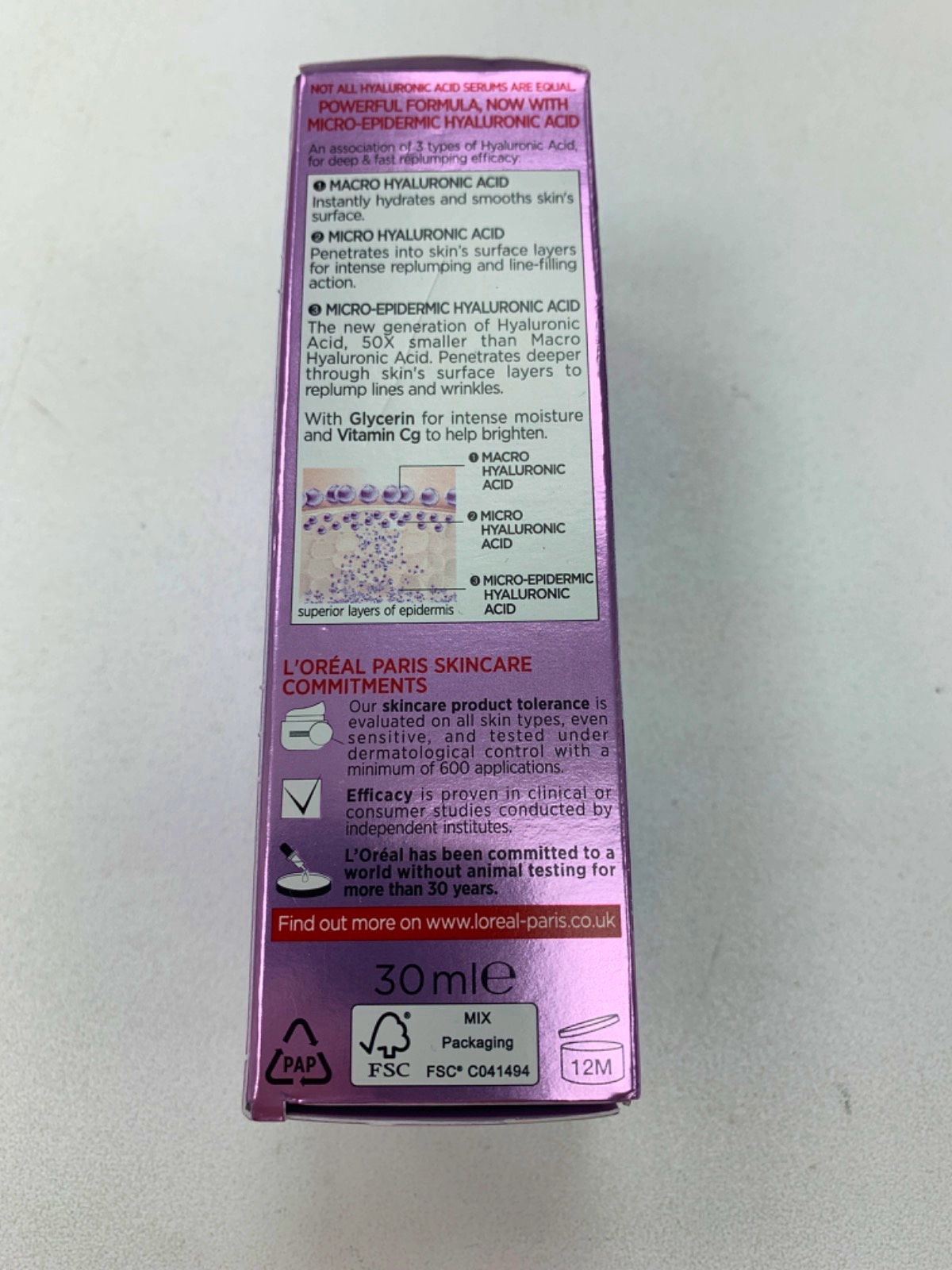 L'Oréal Revitalift Filler 1.5% Pure Hyaluronic Acid Anti-Wrinkle Serum 30ml