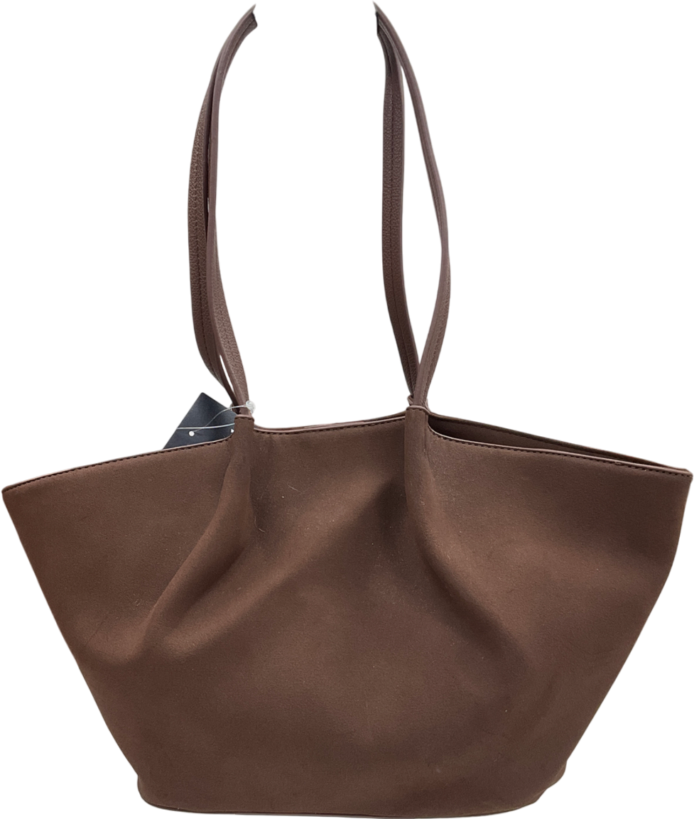 Katie Loxton Chocolate Brown Celina Small Suedette Tote Bag