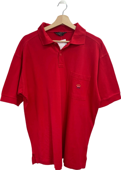 Paul & Shark Red Polo Shirt UK XXL