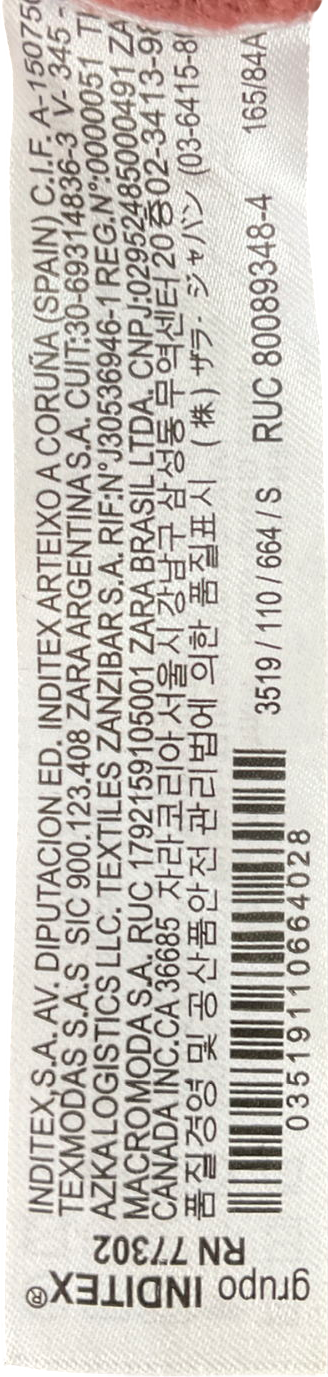 ZARA Red Knitted Sleeveless Tank Top UK S