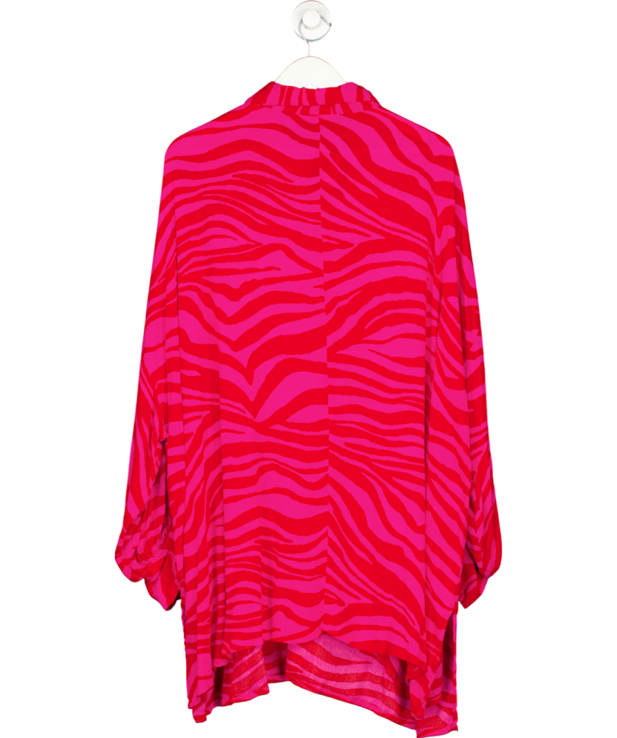 Yours Red Animal Print Shirt UK 22