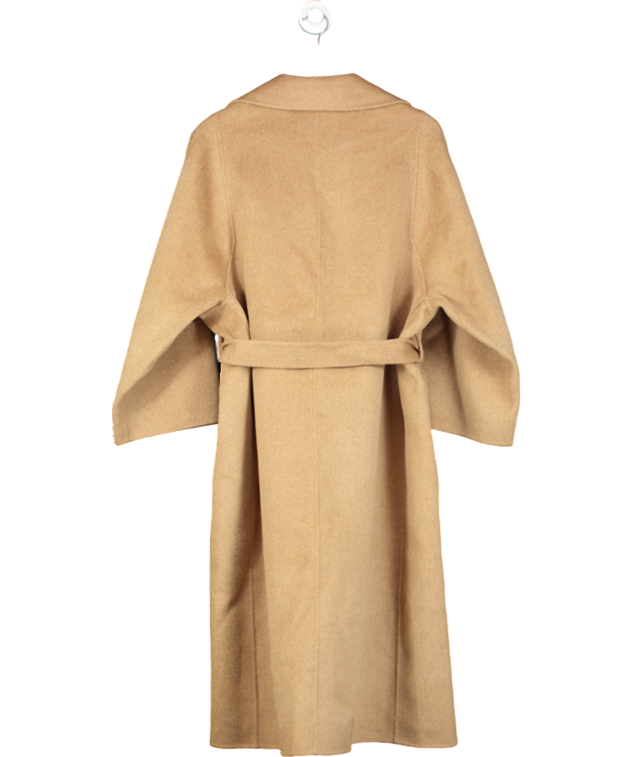 Marcela Beige Maia Wool Coat With Scarf One Size