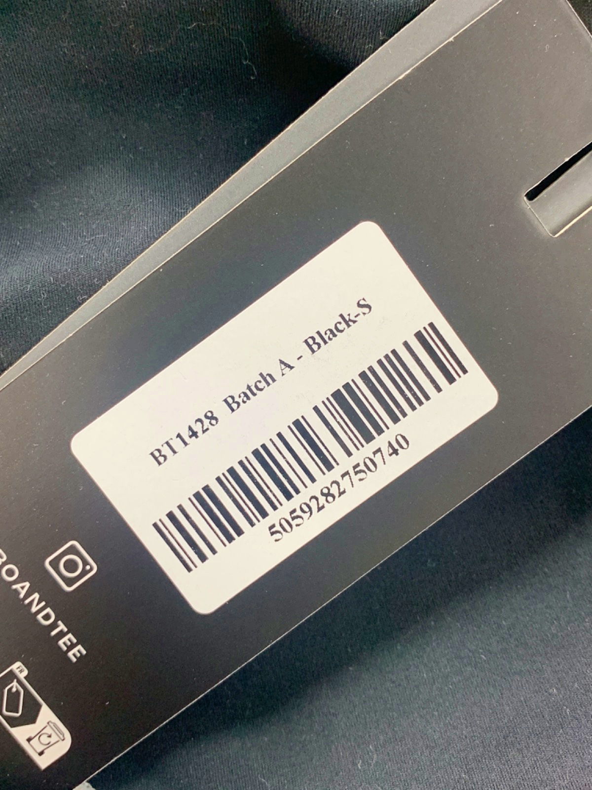 Bo&Tee Black Strapless top  S