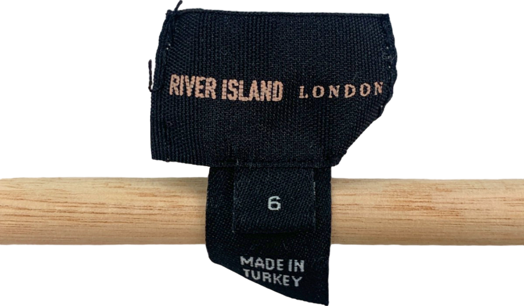 River Island White Crochet Dress UK 6