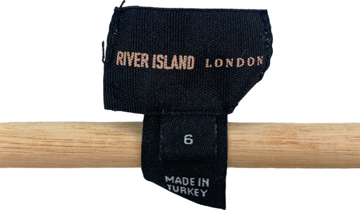 River Island White Crochet Dress UK 6