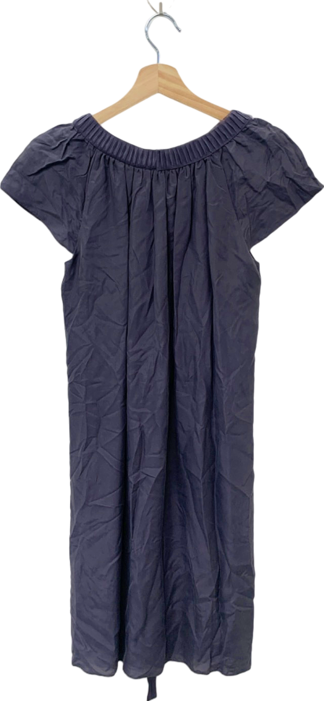 Boden Navy Beaded Silk Dress UK 14