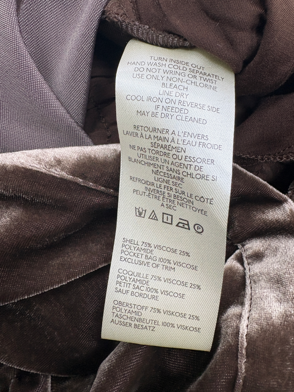 Anthroplogie Brown Somerset Velvet Jumpsuit UK L