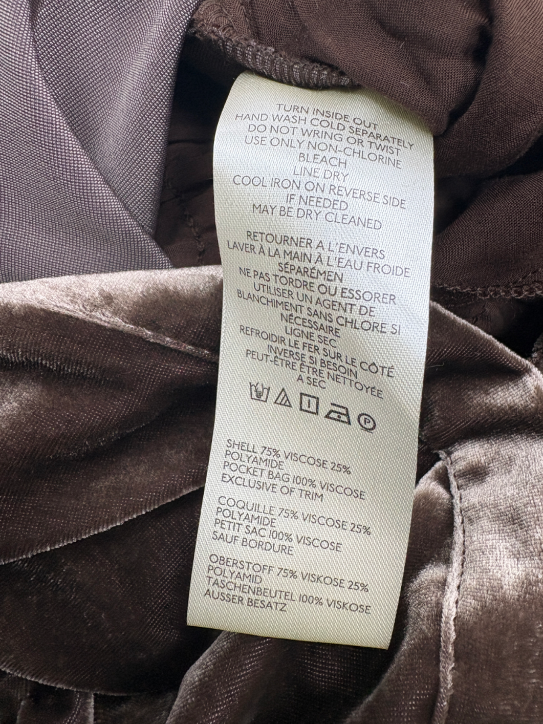 Anthroplogie Brown Somerset Velvet Jumpsuit UK L