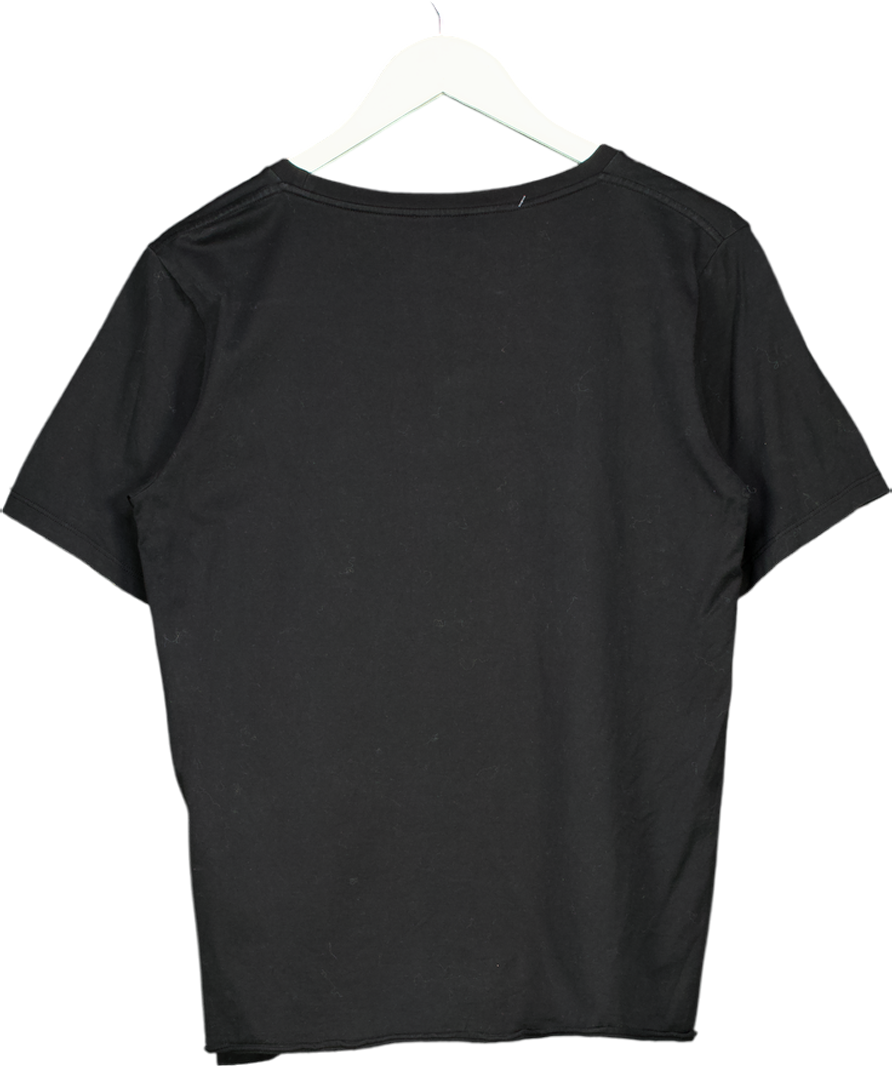Saint Laurent Black Logo T Shirt UK M