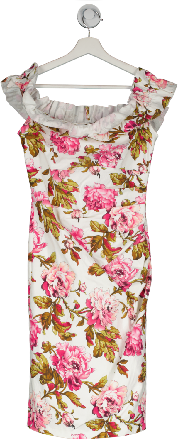 mellaris Pink Floral Print Dress UK 8