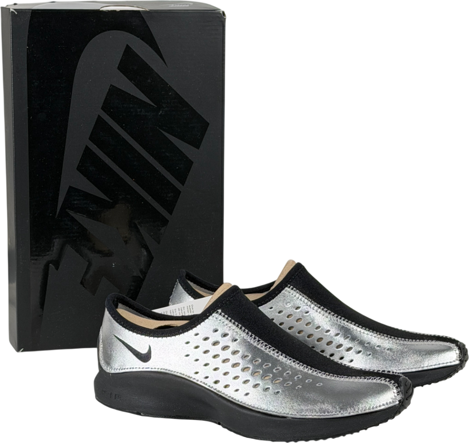 NIKE Superfly Moc Trainers Mtlc Silver & Black UK 4.5 EU 37.5