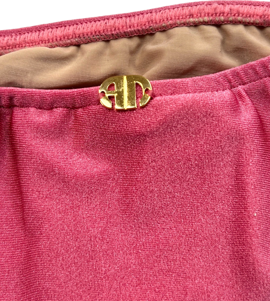 ADRIANA DEGREAS Solid Flower Power Cut-Out Choker Bikini Set UK S