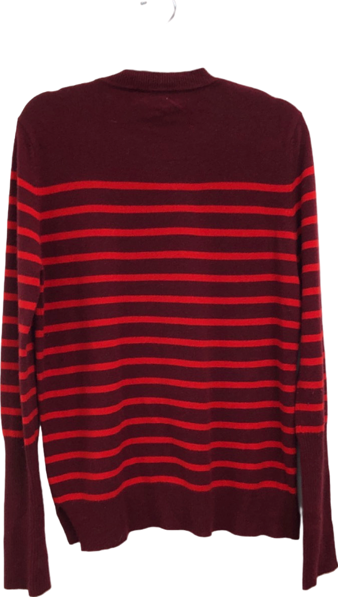 La Ligne Red Striped Cashmere Jumper UK M