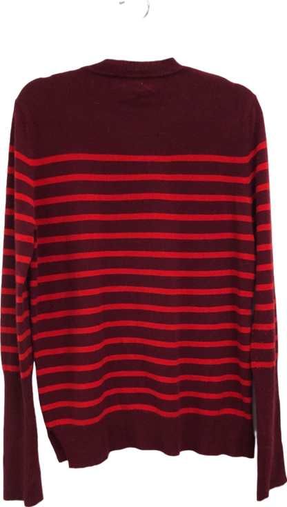 La Ligne Red Striped Cashmere Jumper UK M