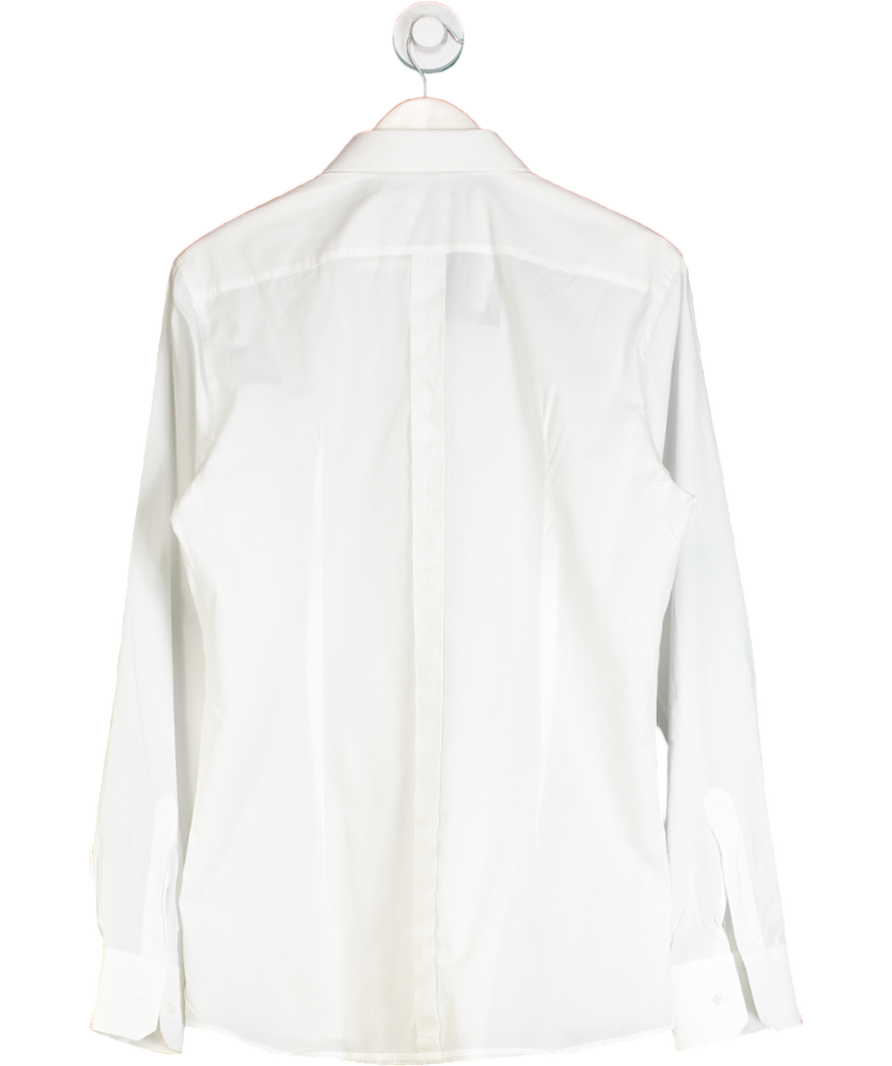 Dolce & Gabbana White Cotton Gold Fit Shirt UK 40" CHEST