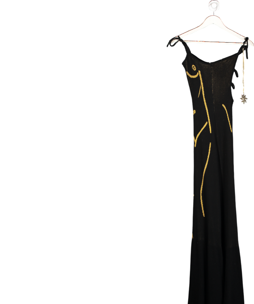 HOUSE OF SUNNY Black Statue Dress UK 10