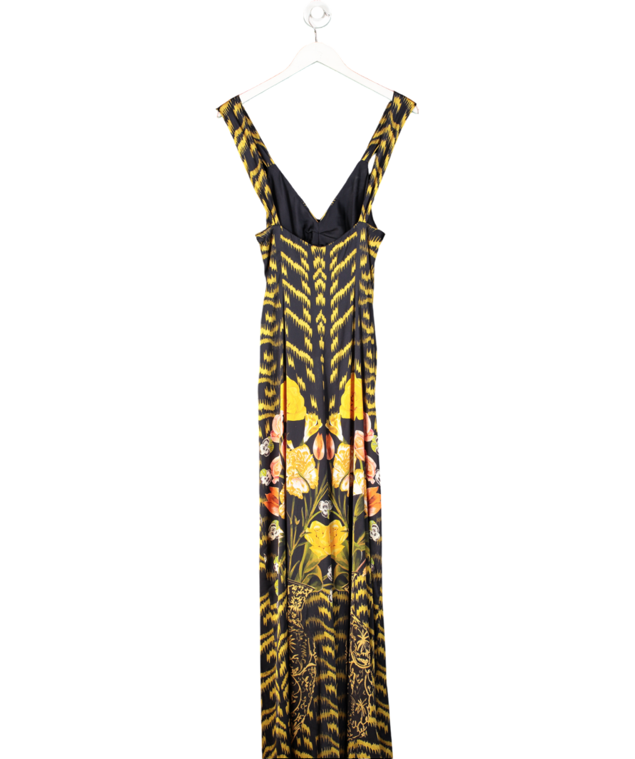 Temperley London Black Cleo Strappy Maxi Dress UK S