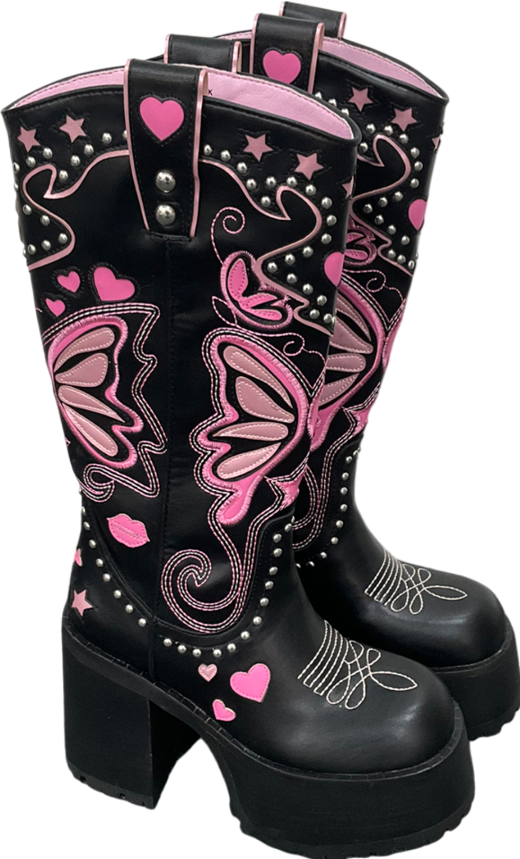 Dolls Kill x Bratz Black The Wild West Platform Boot UK 5 EU 38 👠