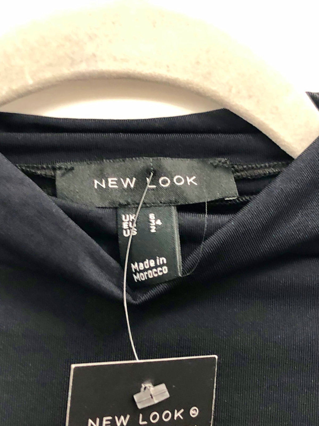 New Look Black Bodycon Midi Dress UK 6