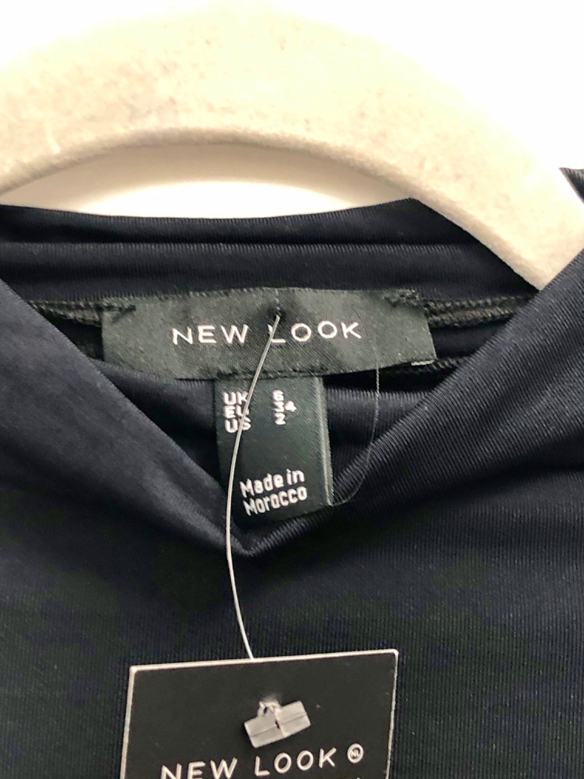 New Look Black Bodycon Midi Dress UK 6