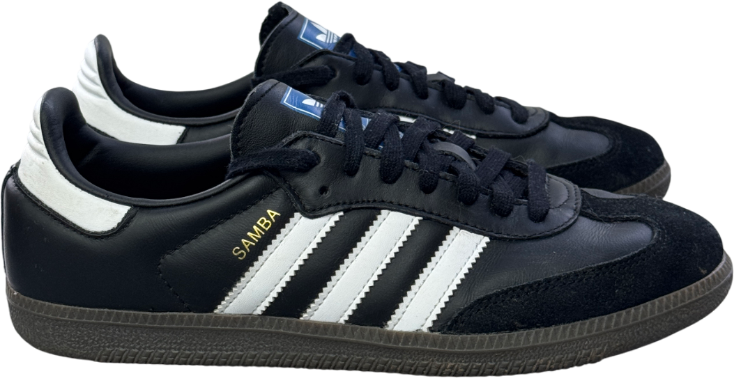 adidas Originals Samba Trainers - Core Black / Cloud White / Gum5 UK 7 EU 40 👠