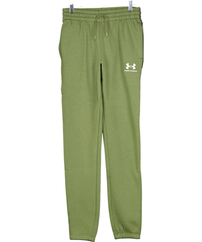 Under Armour Green Icon Fleece Taping Joggers UK S