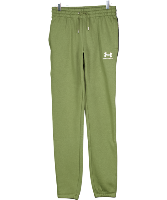 Under Armour Green Icon Fleece Taping Joggers UK S