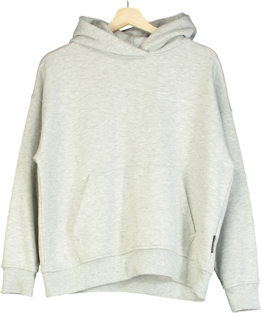 Sister.Stories Grey Printed Cosy Oversized Hoodie UK XS