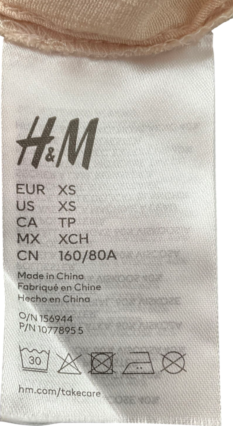 H&M Beige Flounced Beach Dress UK XS