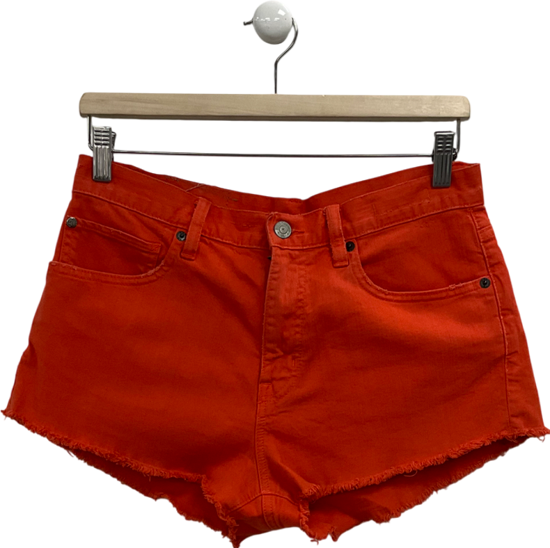 Ralph Lauren Orange Vintage Denim Shorts W28