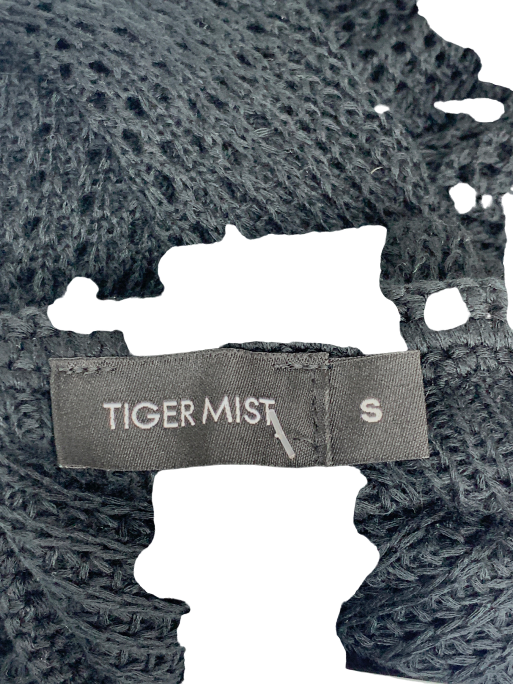 Tiger Mist Crochet Black Maxi Skirt UK S