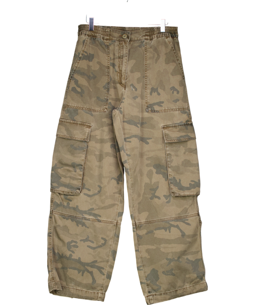 ME+EM Green Camo Cargo Trousers UK 10