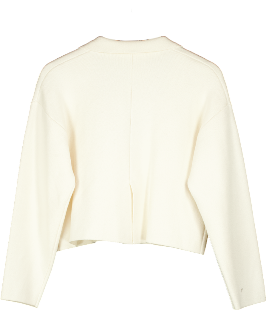 ZARA Cream Knit Button Up Jacket UK M