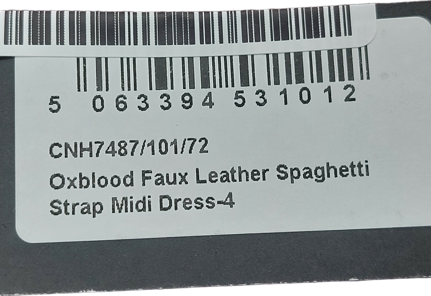 PrettyLittleThing Red Faux Leather Strappy Midi Dress UK 4