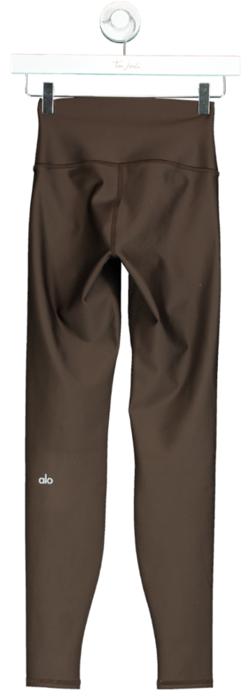 Alo Brown High-Waist Leggings UK XXS