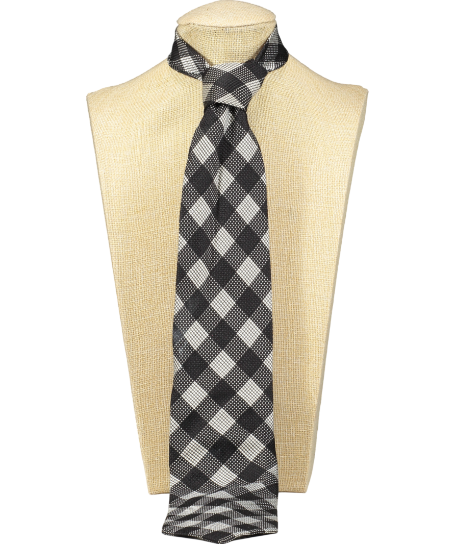 Tom Ford Black Black/silver 100% Silk Neck Tie