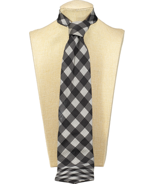 Tom Ford Black Black/silver 100% Silk Neck Tie