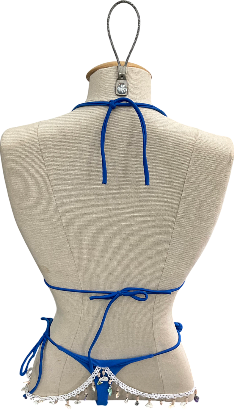 wolfe bay Blue Shell Bikini UK S