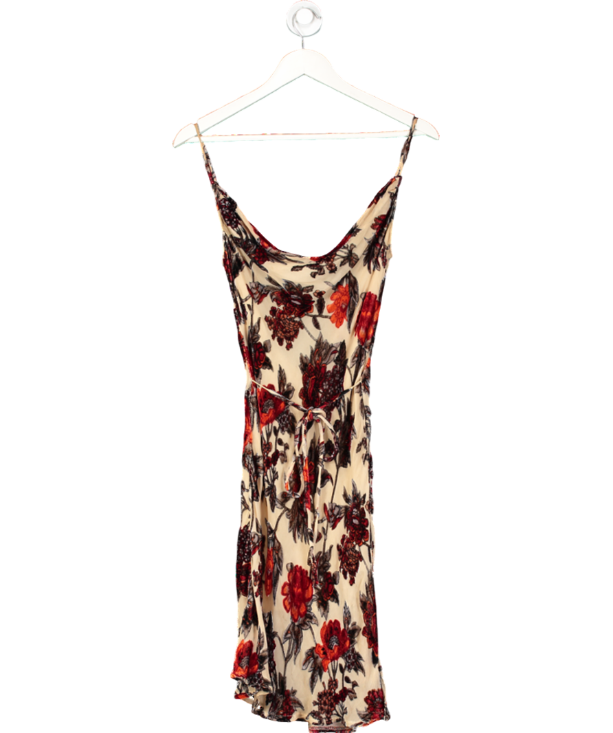 Rat & Boa Beige Silkmini Dress UK 6