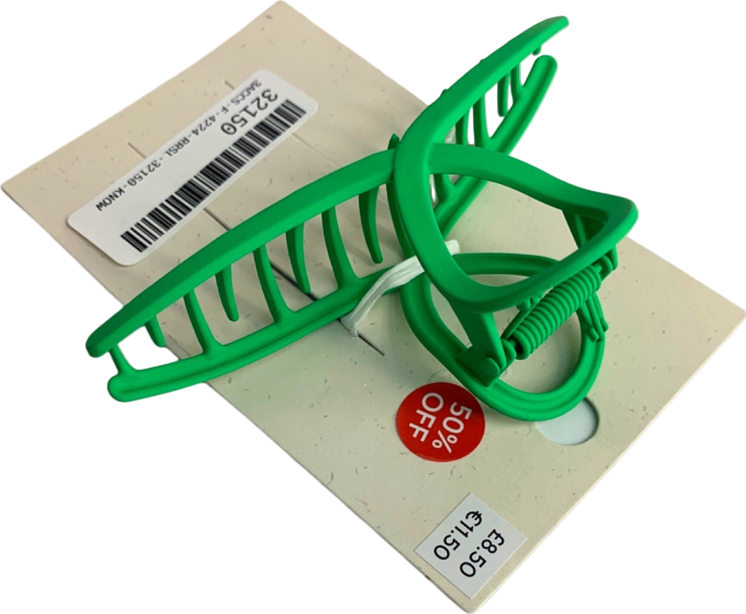 M&S Green Hair Claw Clip One Size