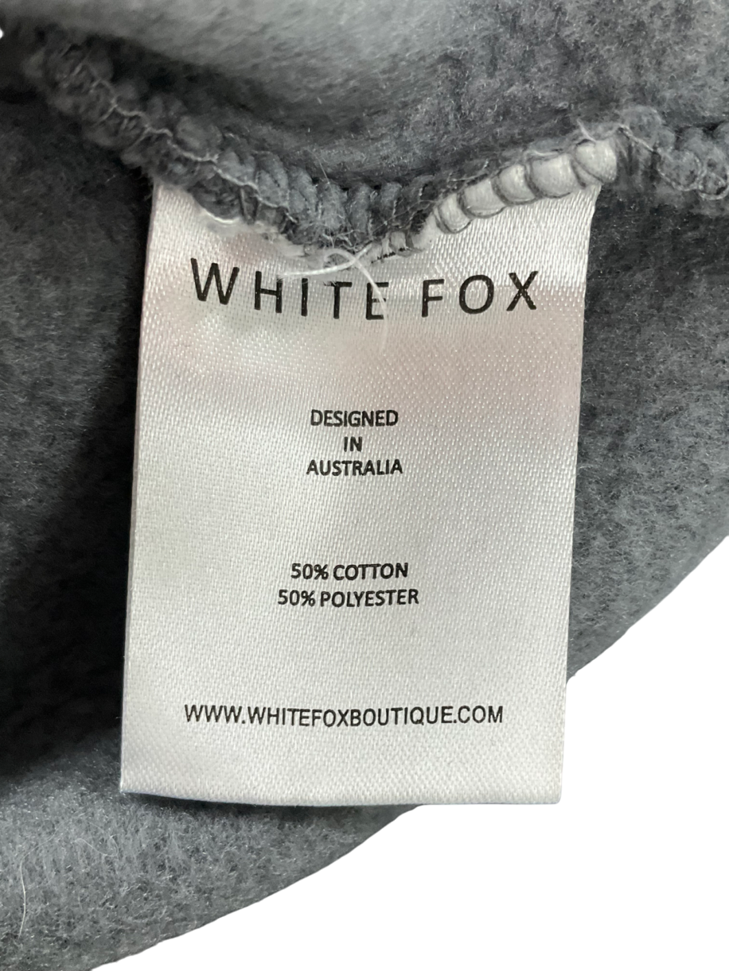 White Fox Grey Season 7 Oversized Hoodie Monument UK L/XL