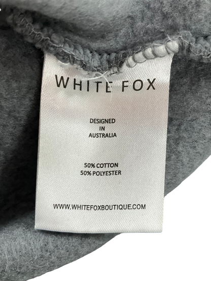 White Fox Grey Season 7 Oversized Hoodie Monument UK L/XL