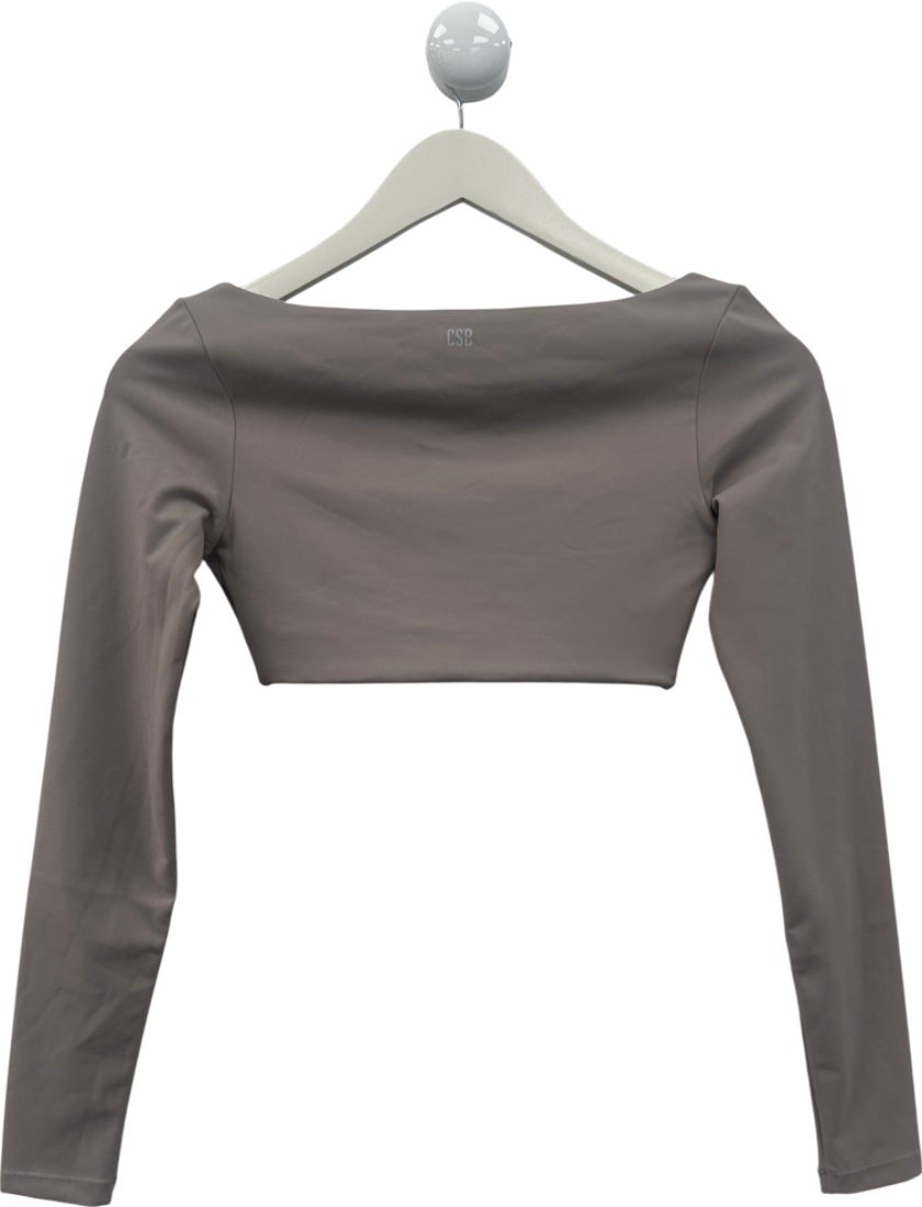 CSB Beige Ballet Wrap Top UK S