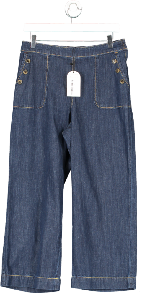 Monsoon Blue Harper Short Length Cropped Jeans UK M