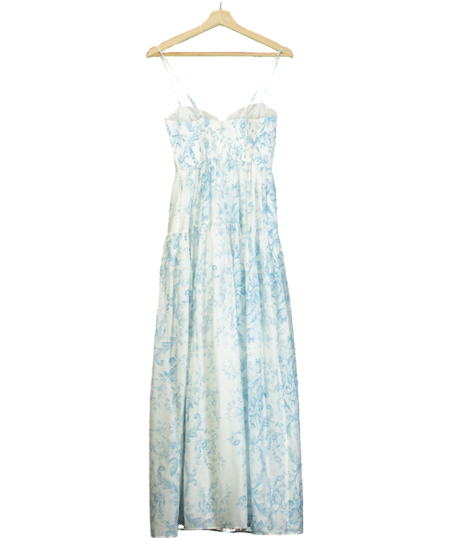Maison Amory White The Windsor Maxi Dress UK XXS