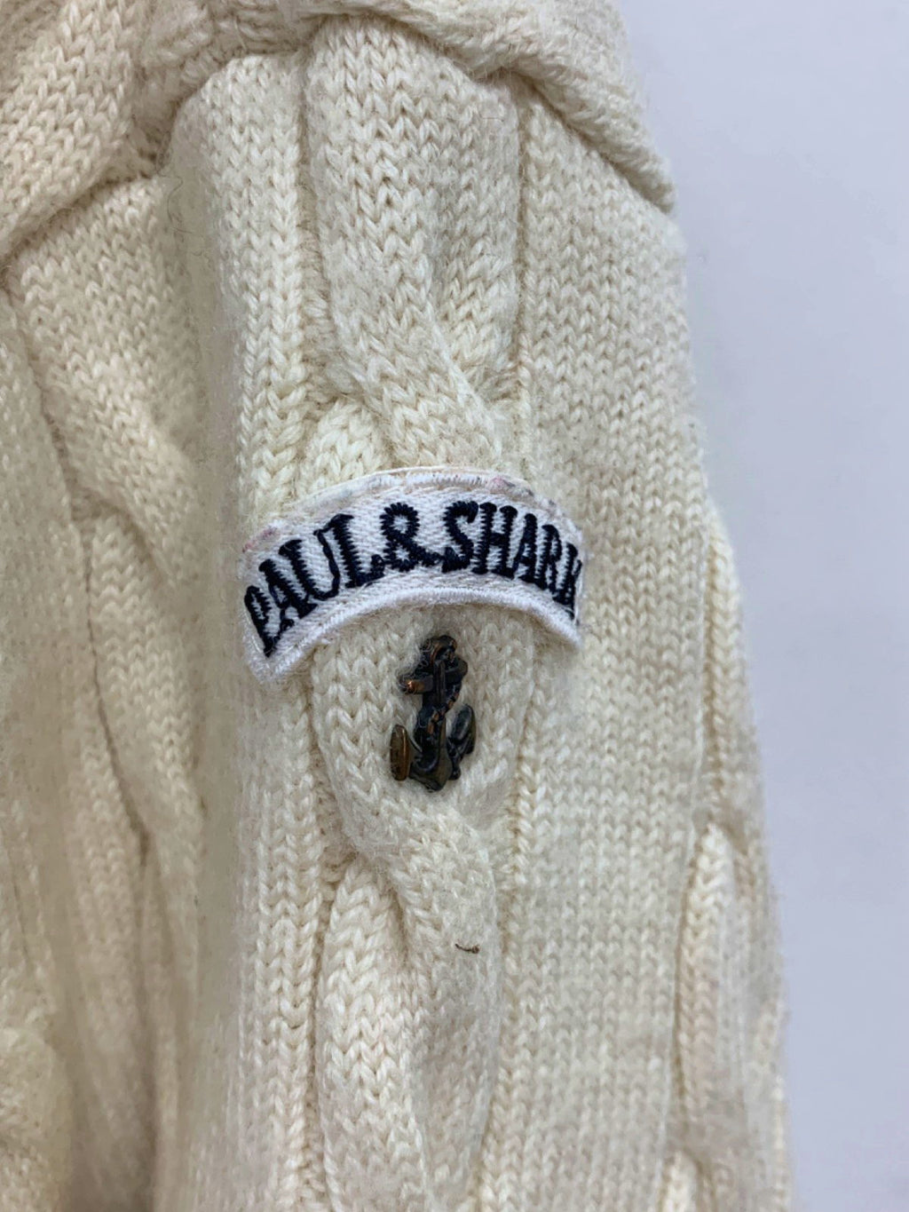 Paul & Shark Cream Cable Knit Jumper UK XL