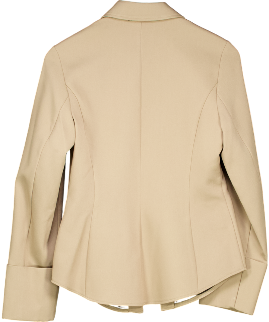River Island Beige Tailored Shirt UK 6