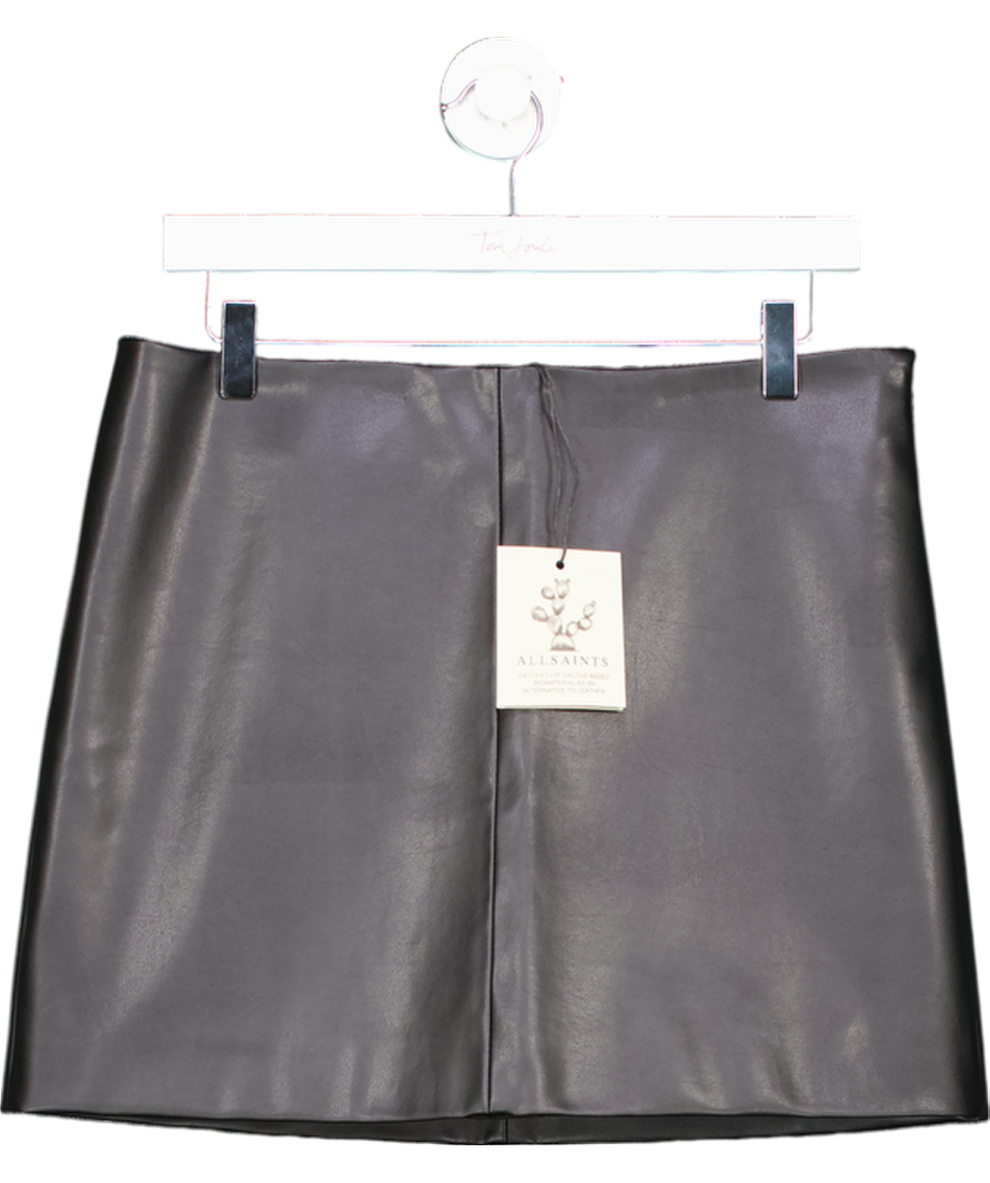 AllSaints Black Renai Desserto Skirt UK 10